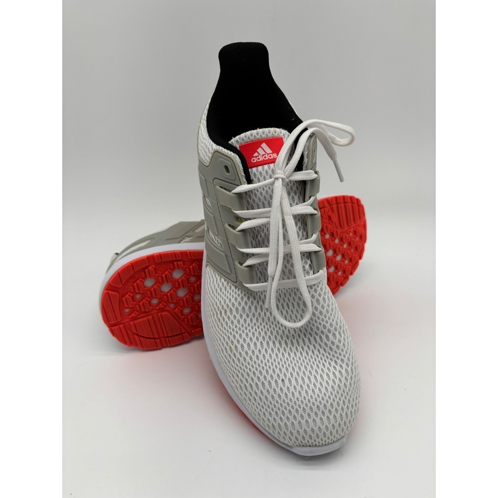 Adidas Energy Cloud Mens Running Shoes White Grey Red Sneakers Size 10